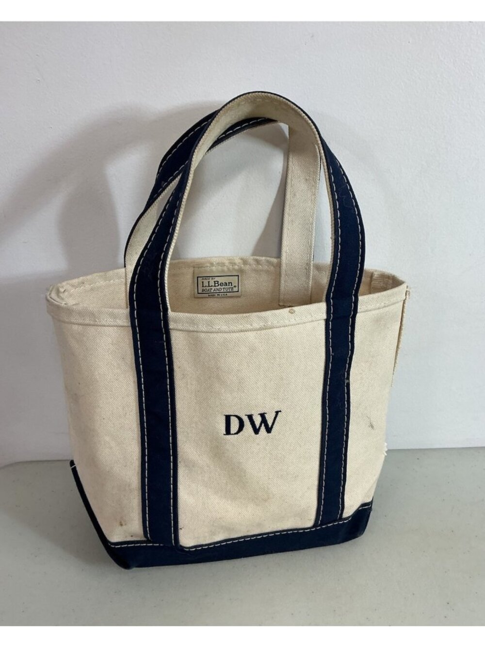 L.L. Bean Boat & Tote Canvas Bag Made USA